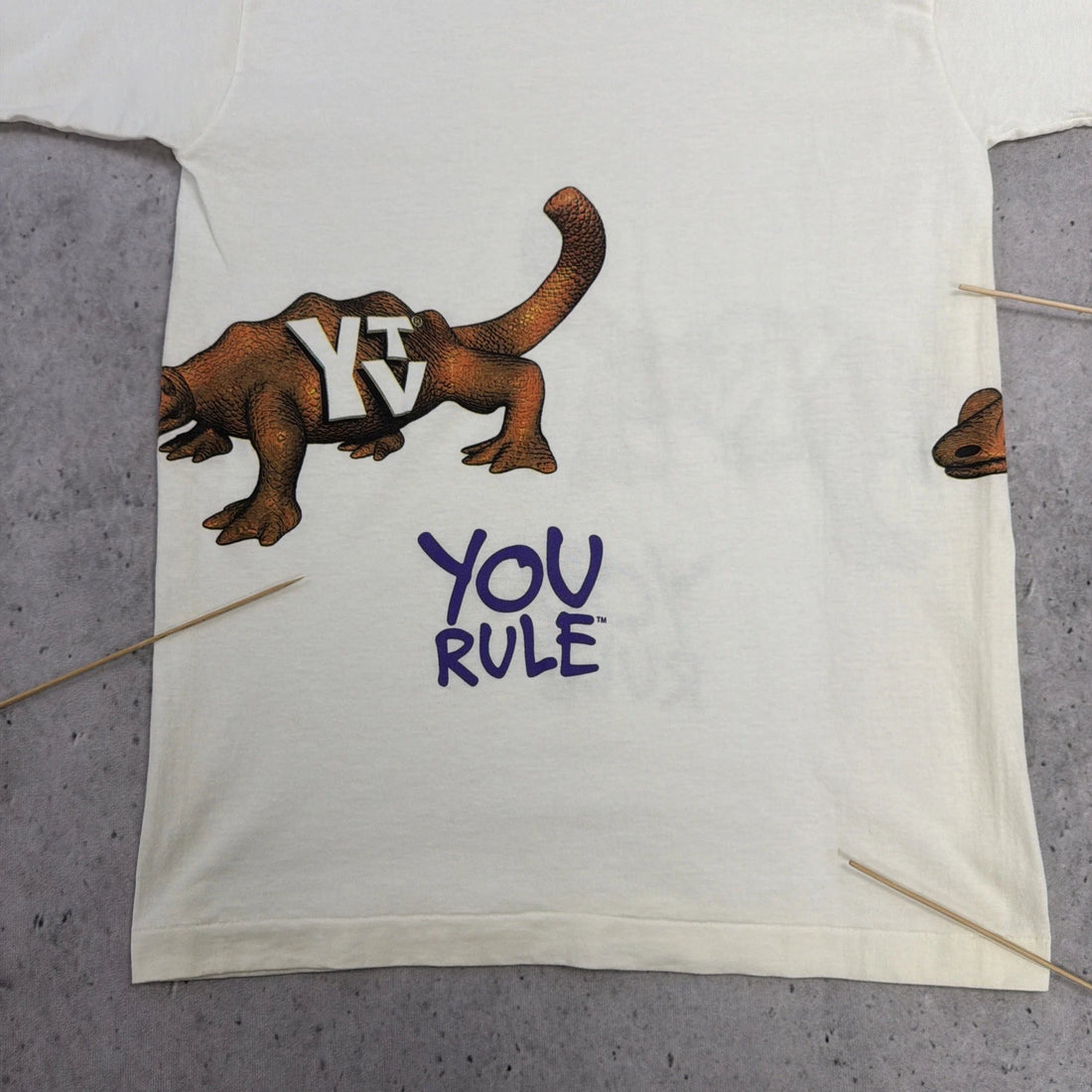 Vintage YTV You Rule TV Promo T-Shirt Size Large Cartoon