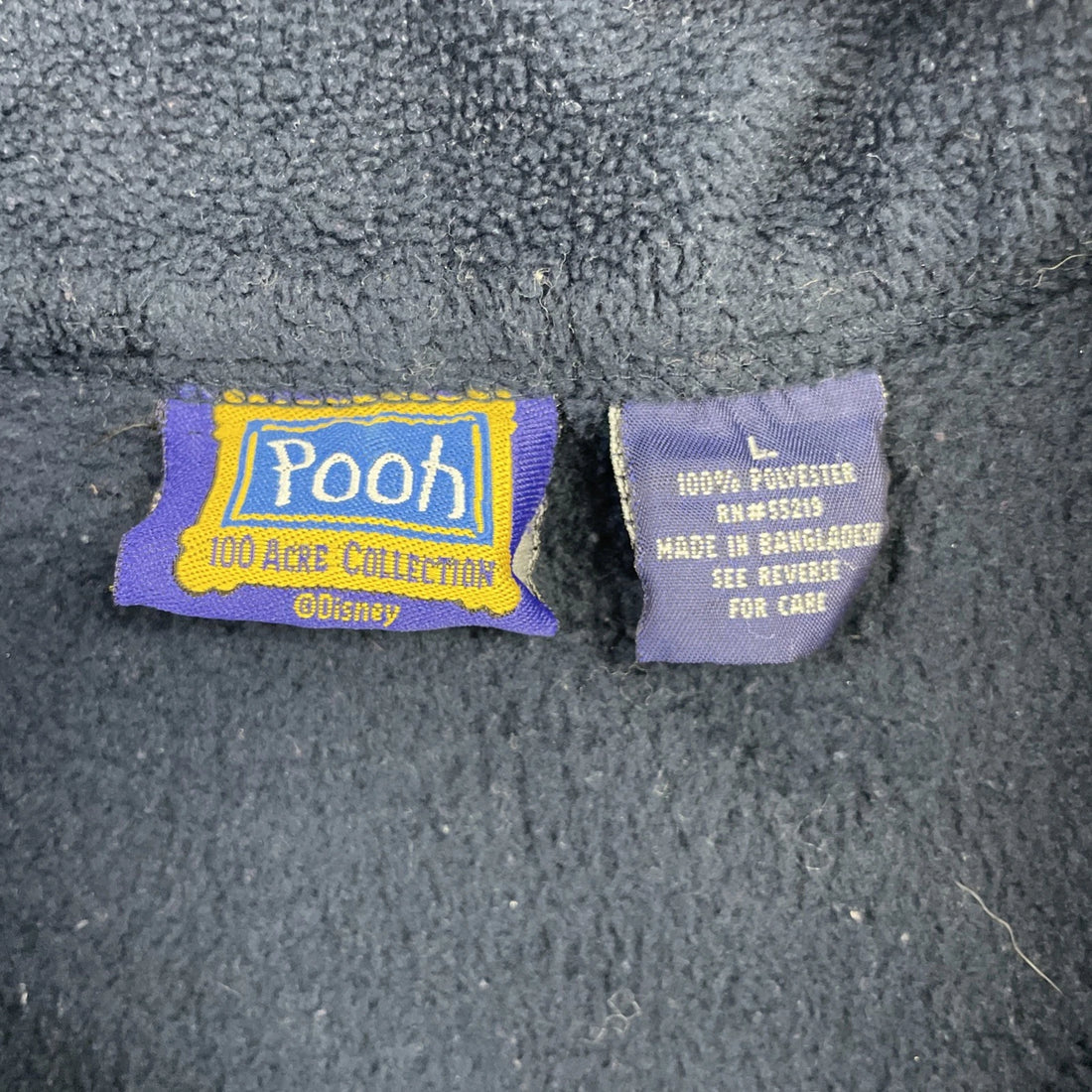 Vintage Winnie The Pooh Tigger 1/4 Zip Fleece Sweater Size Large