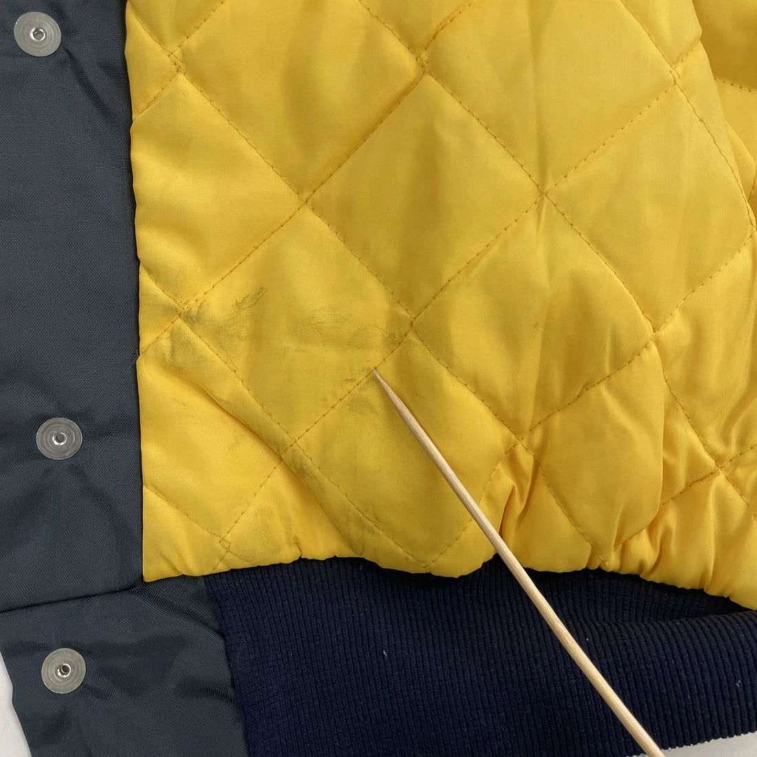 Vintage Line Backer Michigan Bell Bomber Jacket Size Large Chain Stitched