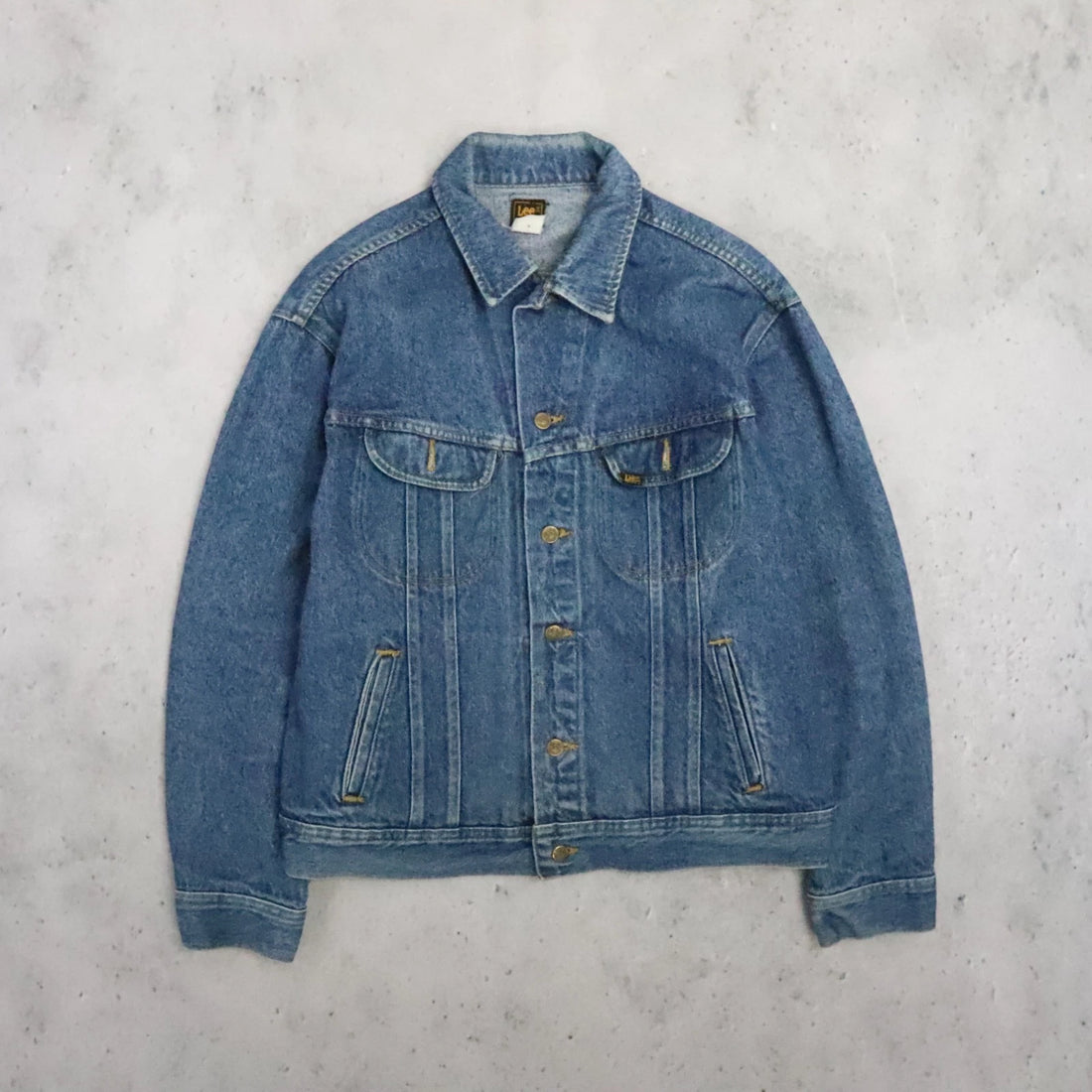 Vintage Lee Denim Jacket Size Large PATD 153438