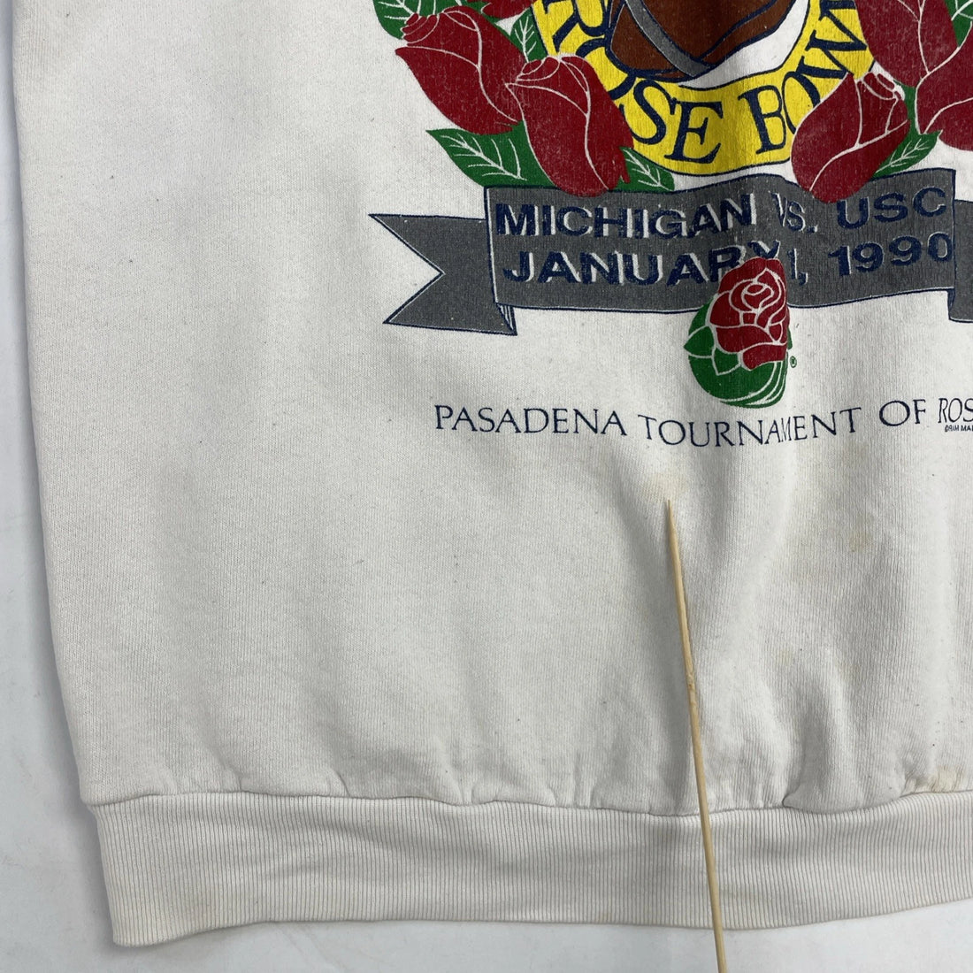 Vintage Michigan Wolverines 1990 Rose Bowl Crewneck Sweatshirt Size XL NCAA