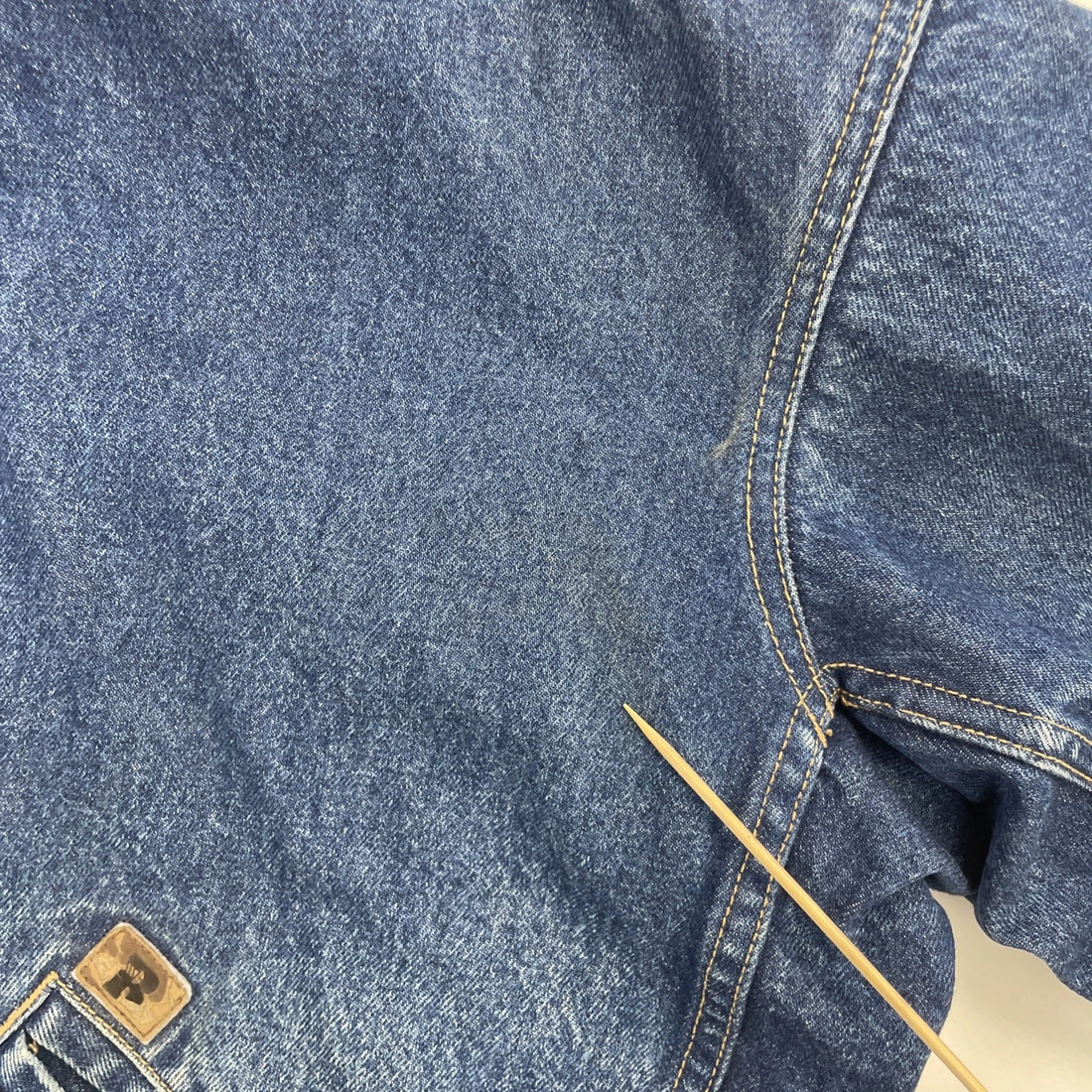 Wrangler Riggs Workwear Denim Work Jacket Size Medium