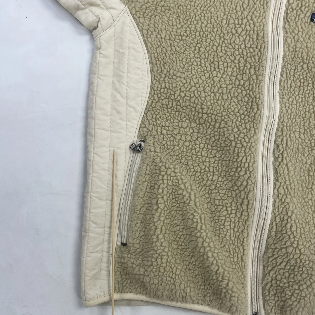 Patagonia Synchilla Deep Pile Fleece Jacket Womens Size XL Oatmeal