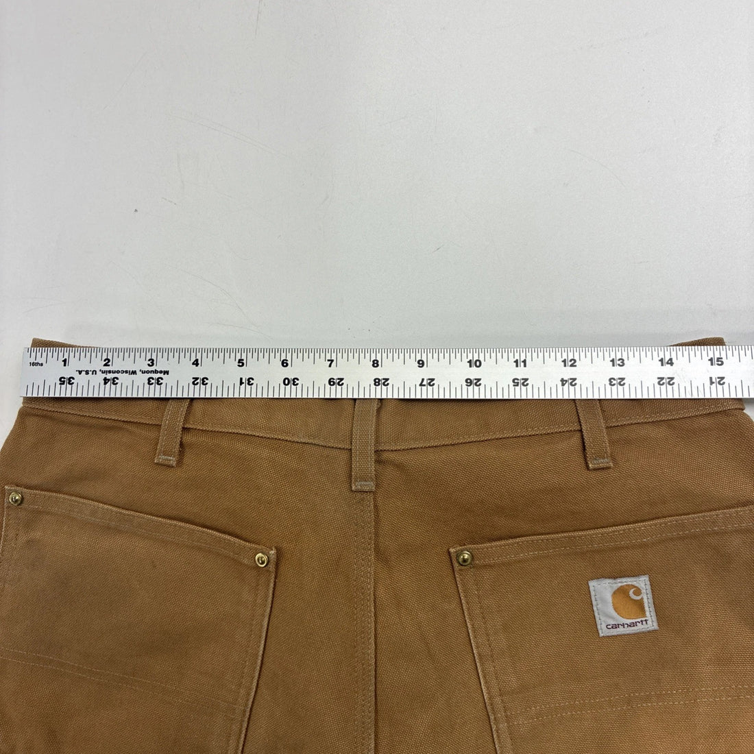 Carhartt Canvas Carpenter Double Knee Work Pants Size 34 X 30 B01 BRN