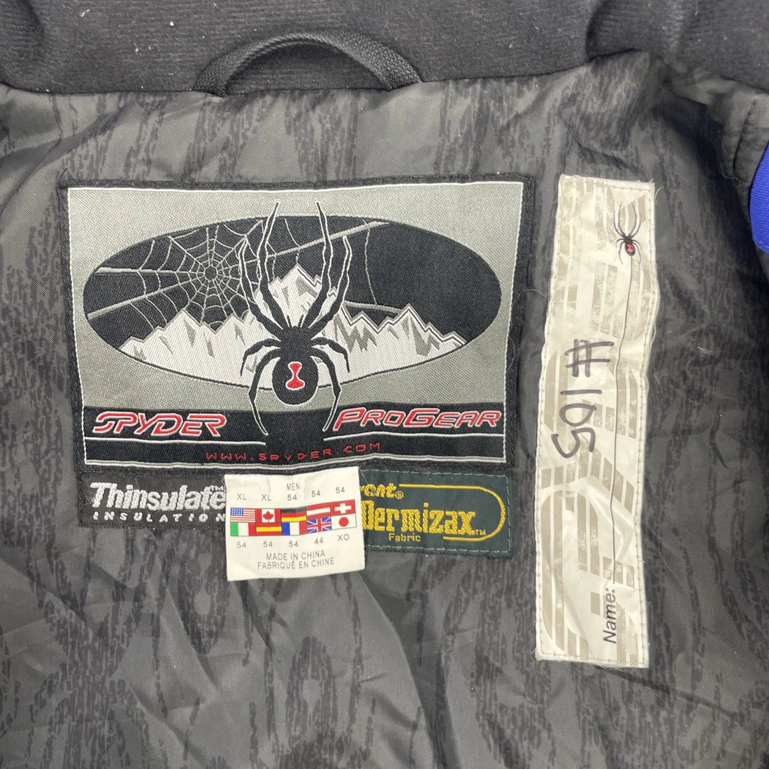 Vintage Spyder Progear Snowmobile Racing Jacket Size XL