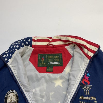 Vintage Team USA Olympics Eagle Starter Windbreaker Jacket Large Minute Maid 90s