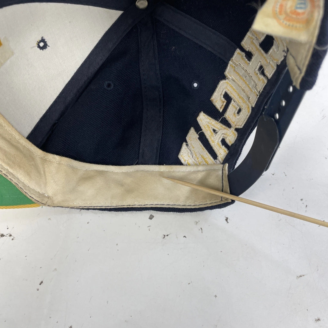 Vintage Michigan Wolverines American Needle Blockhead Snapback Hat Cap OSFA NCAA