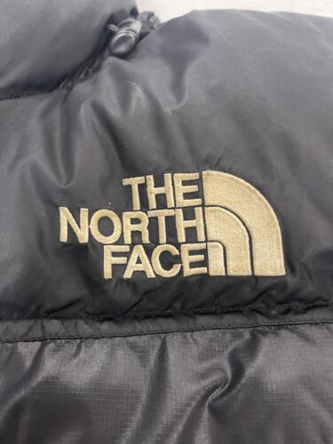 Vintage The North Face Nuptse Puffer Jacket Size Small Black 700 Down Insulated