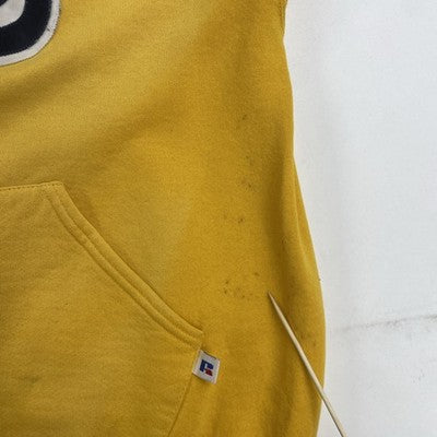 Vintage California Golden Bears Russell Athletic Sweatshirt Hoodie Medium Yellow