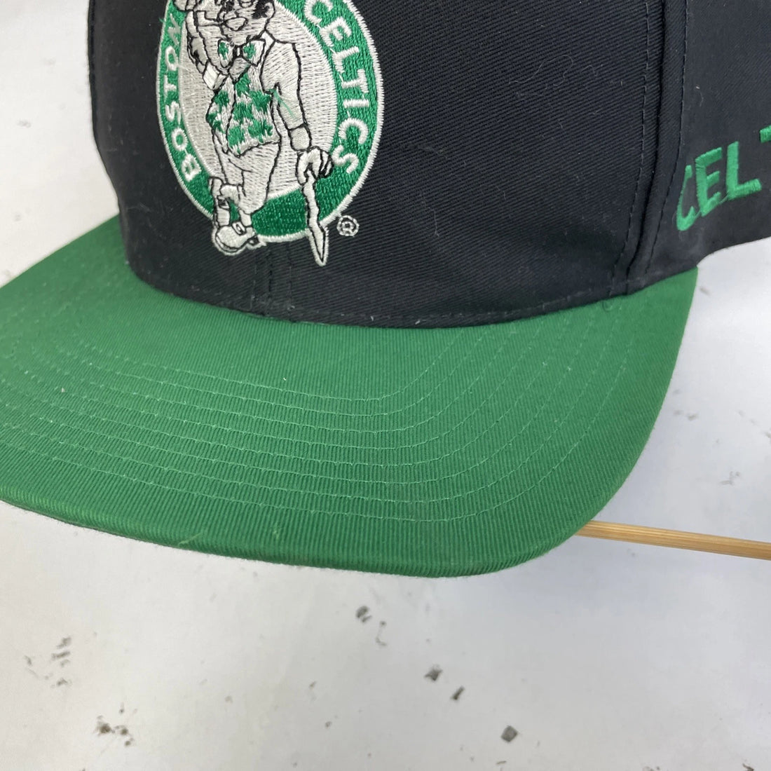 Vintage Boston Celtics Blockhead AJD Snapback Hat Cap OSFA NBA