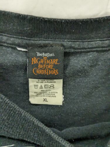 Vintage The Nightmare Before Christmas T-Shirt XL Tim Burton Movie Promo