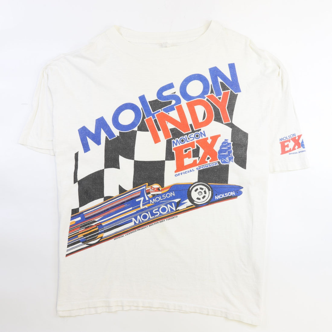 Vintage Molson Indy Racing T-Shirt Size XL 90s
