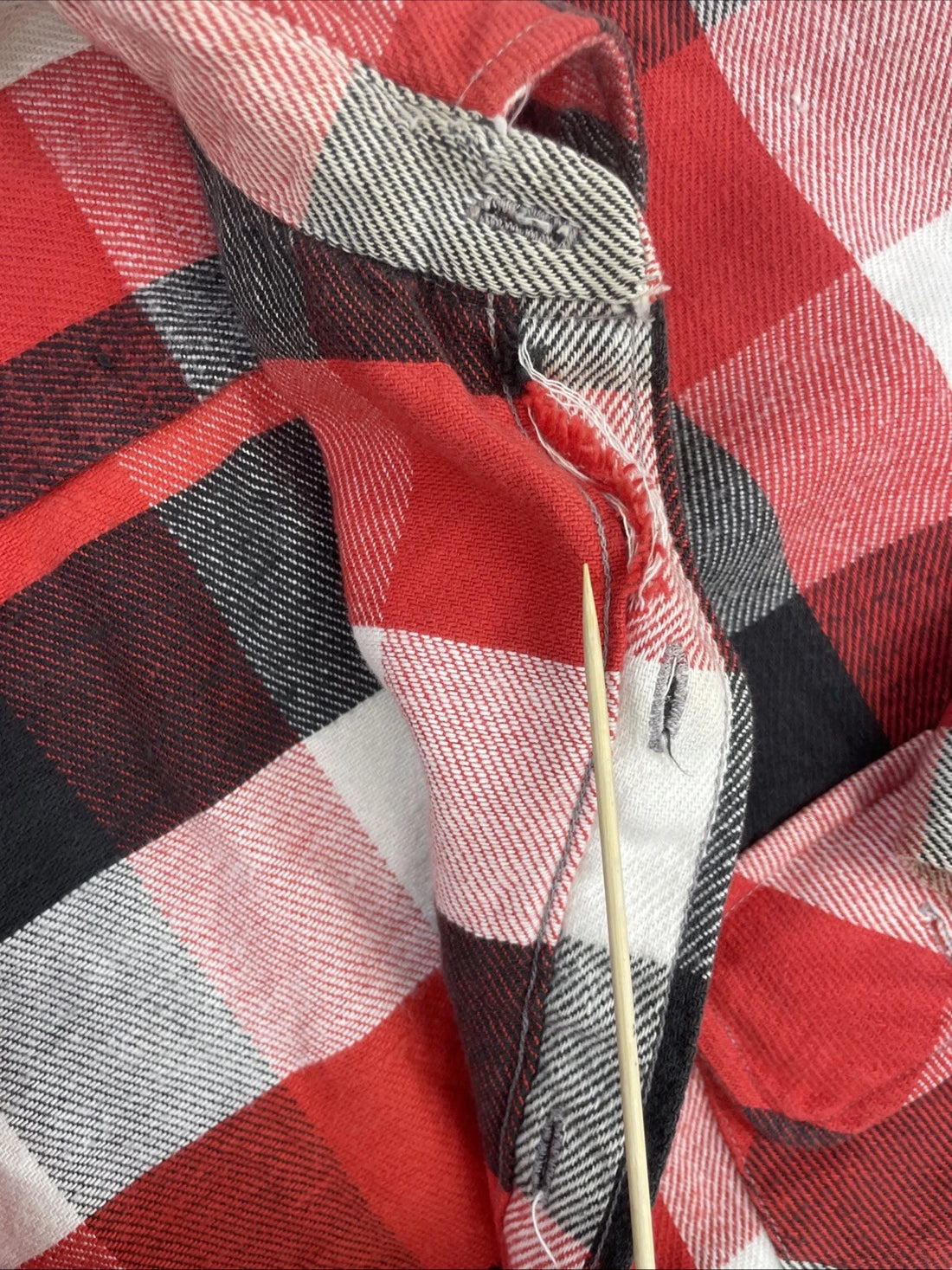 Vintage Alaskan Klondike Button Up Shirt Size XL Red Plaid Flannel