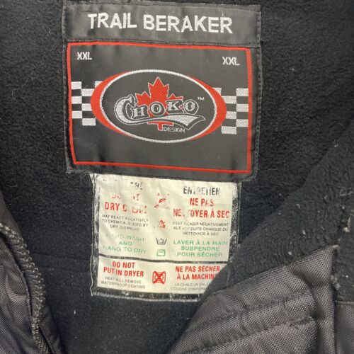 Vintage Choko Trail Beraker Snowmobile Racing Jacket Size 2XL Insulated