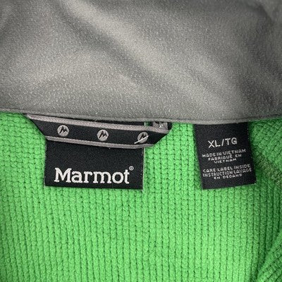 Vintage Marmot Half Zip Pull Over Fleece Jacket Size XL Green