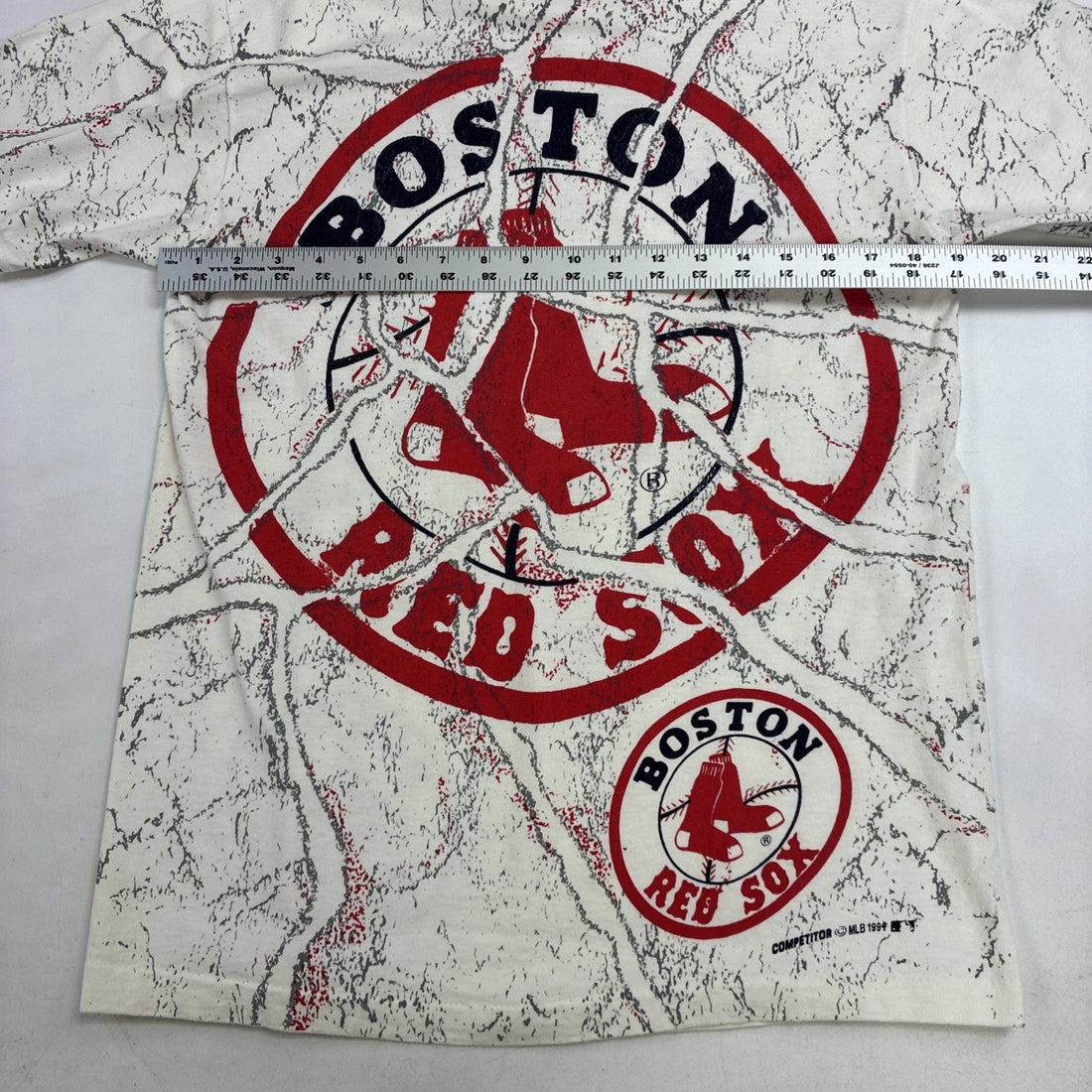 Vintage Boston Red Sox T-Shirt Size Medium All Over Print 1994 90s MLB