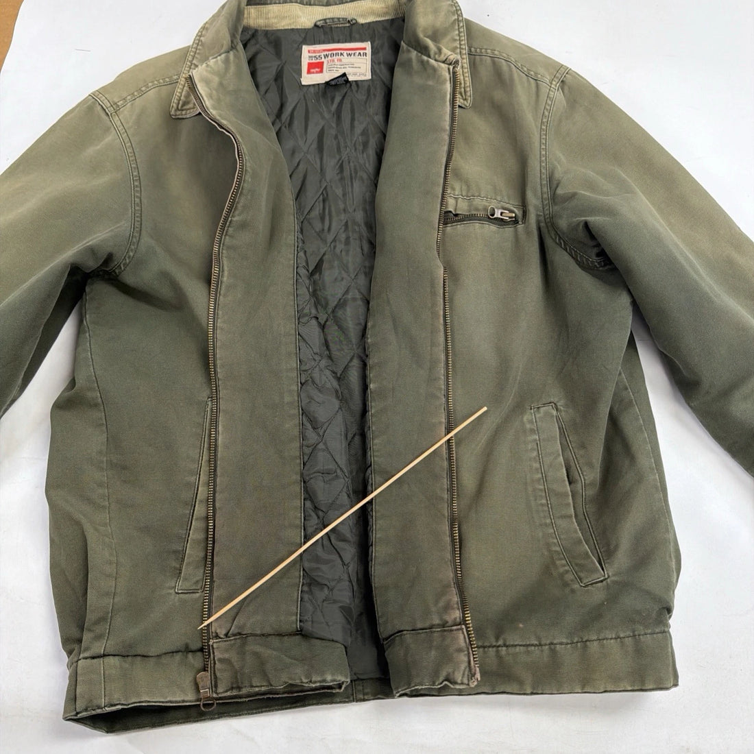 Mossimo Mo Co 55 Work Jacket Size Large Green Detroit Style
