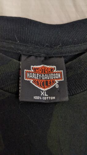 Vintage Harley Davidson Motorcycles Lacrosse Tie Dye T-Shirt Size XL 1995 90s
