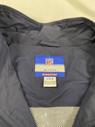 New England Patriots Reebok Windbreaker Light Jacket Size Large NFL