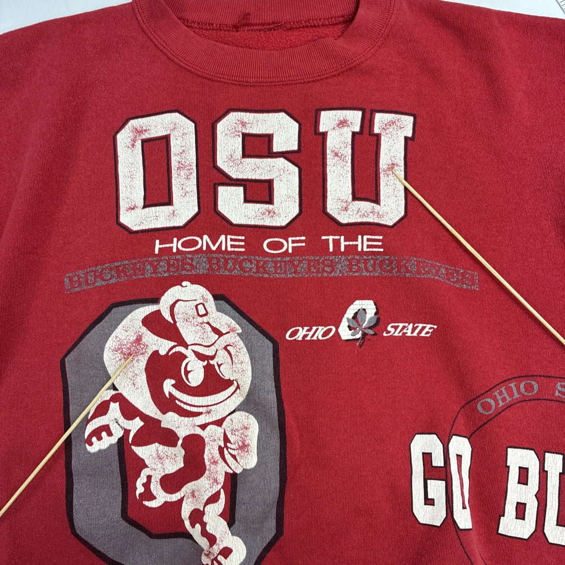 Vintage Ohio State Buckeyes Crewneck Sweatshirt Size Large NCAA