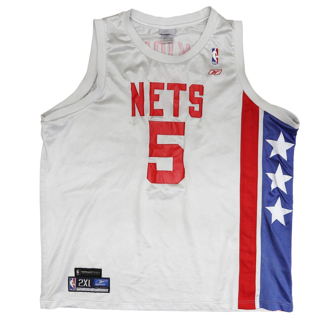 Vintage New Jersey Nets Jason Kidd Hardwood Classics Reebok Jersey Size 2XL NBA