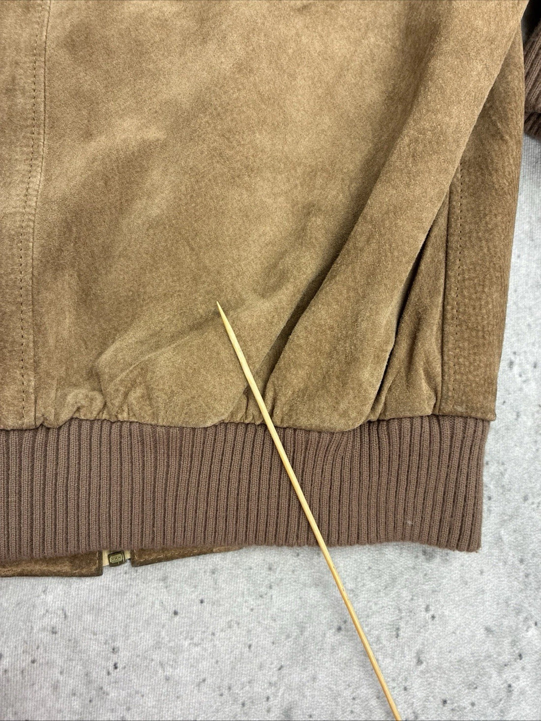 Vintage Brazil Leather Suede Bomber Jacket Size 42