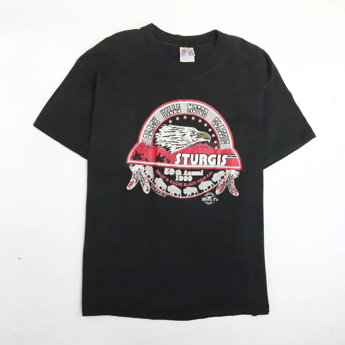 Vintage 59th Annual Sturgis Rally Black Hills Classic Eagle T-Shirt XL 1999 90s