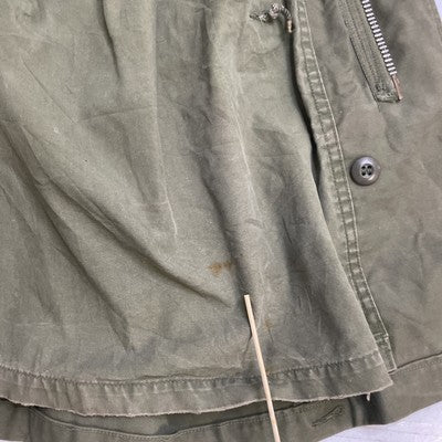 Vintage Military Army Field Combat Coat Jacket Size Green