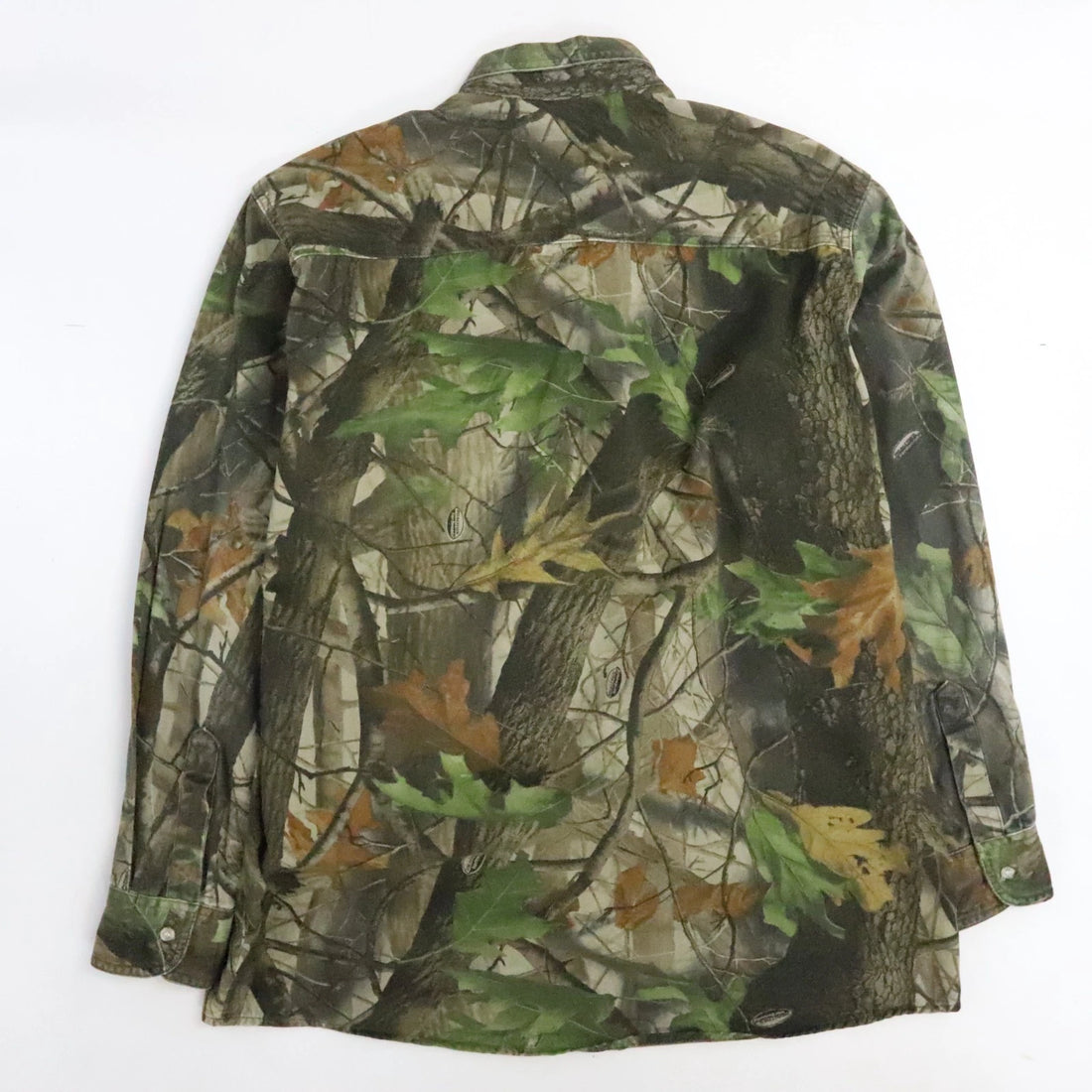 White Water Outdoors Realtree Hardwoods Camo Button Up Shirt Size XL
