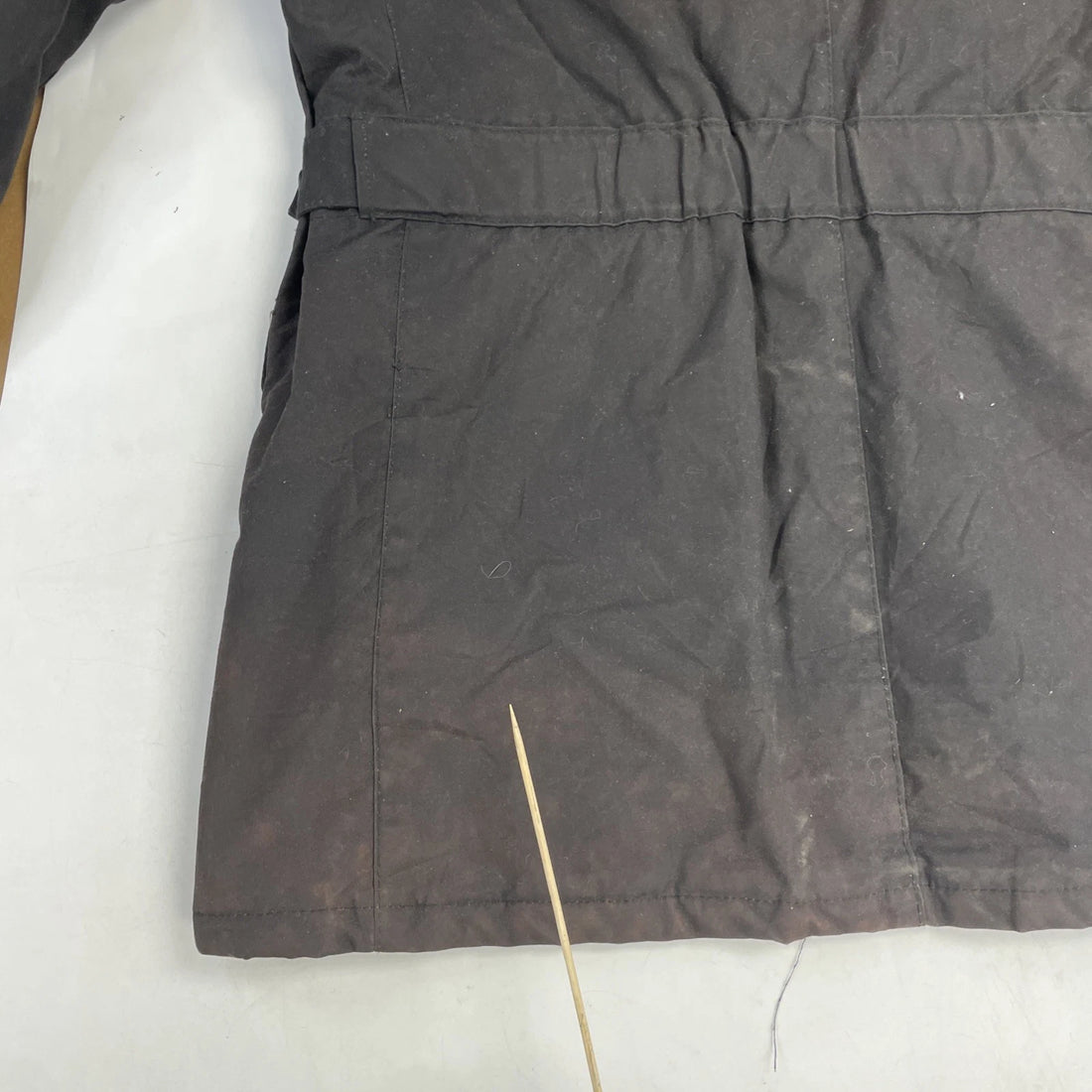 Barbour Eton Waxed Coat Jacket Size Large