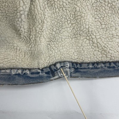 Vintage Levi's Sherpa Lined Denim Trucker Jacket Size 40L