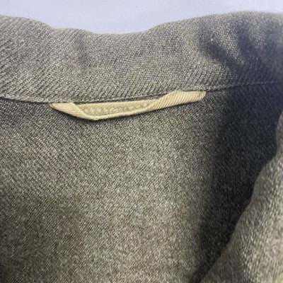 Vintage Military Army Wool Coat Jacket Size Medium Green