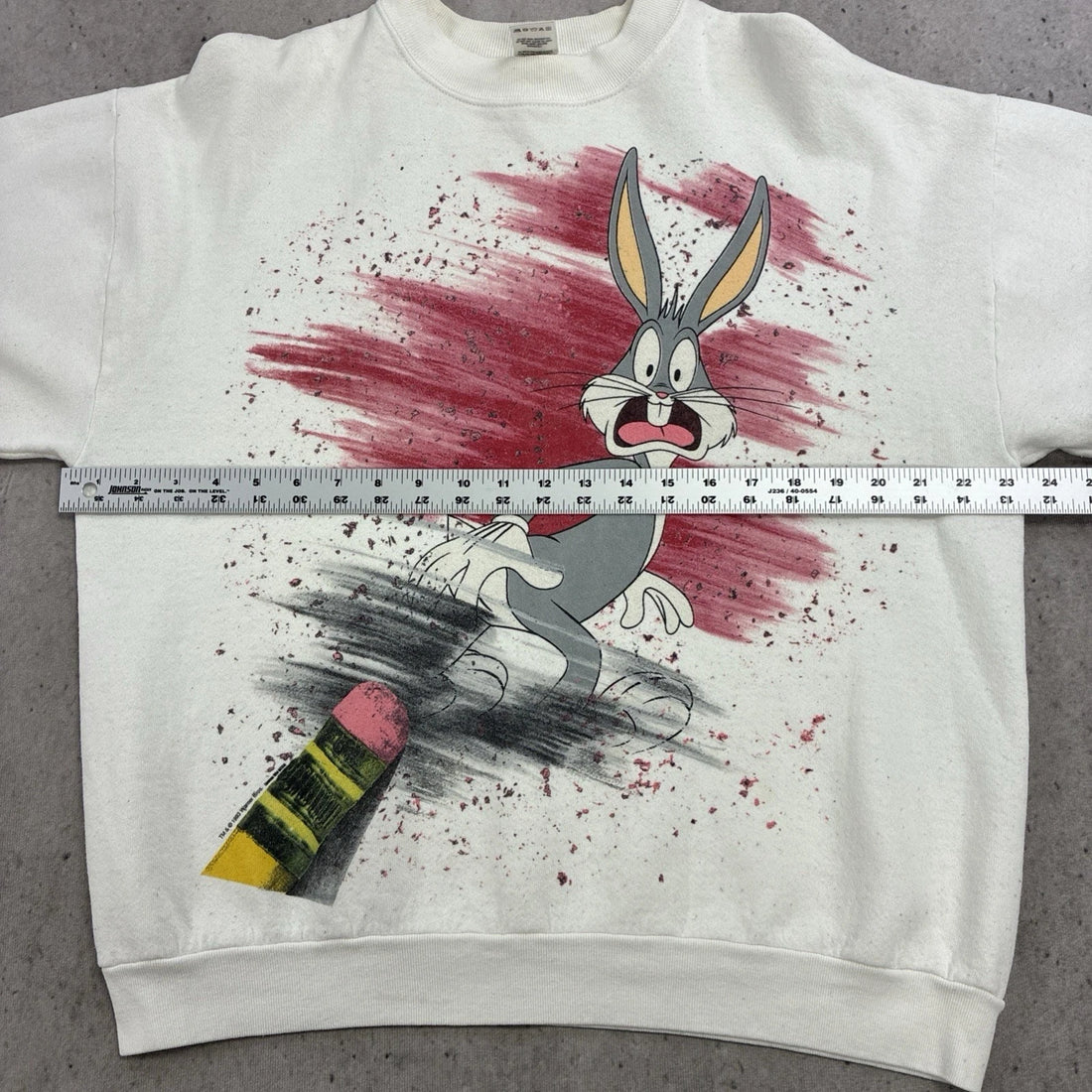 Vintage Bugs Bunny Looney Tunes Crewneck Sweatshirt Size XL 1993 90s