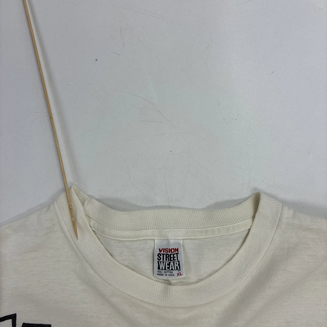 Vintage Vision Streetwear Skeleton T-Shirt Size XL Skate Tom Groholski 1988 80s