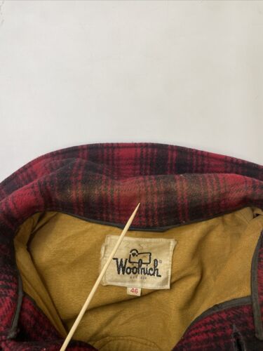 Vintage Woolrich Mackinaw Wool Hunting Coat Jacket Size 46 60s 70s