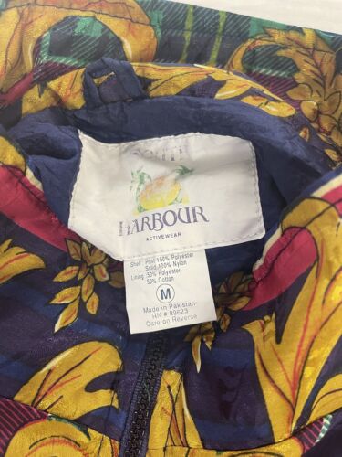 Vintage South Harbour Windbreaker Light Jacket Size Medium All Over Print