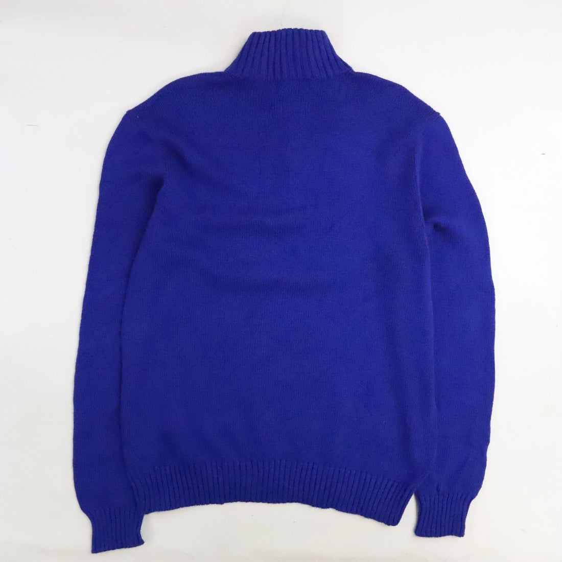 Vintage Polo Ralph Lauren 1/4 Zip Pullover Sweater Size Large Blue