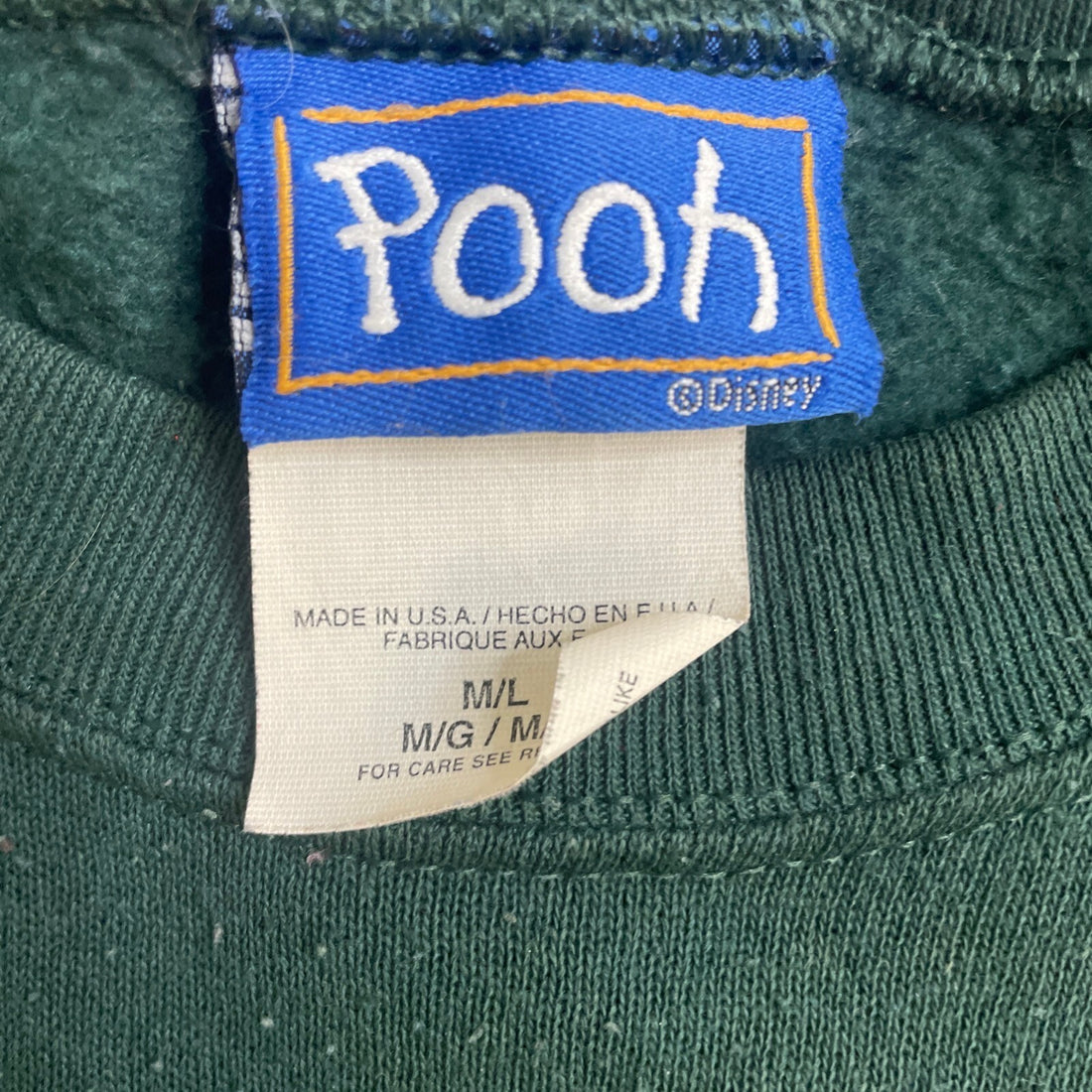 Vintage Winnie The Pooh Disney Crewneck Sweatshirt Size Medium Large