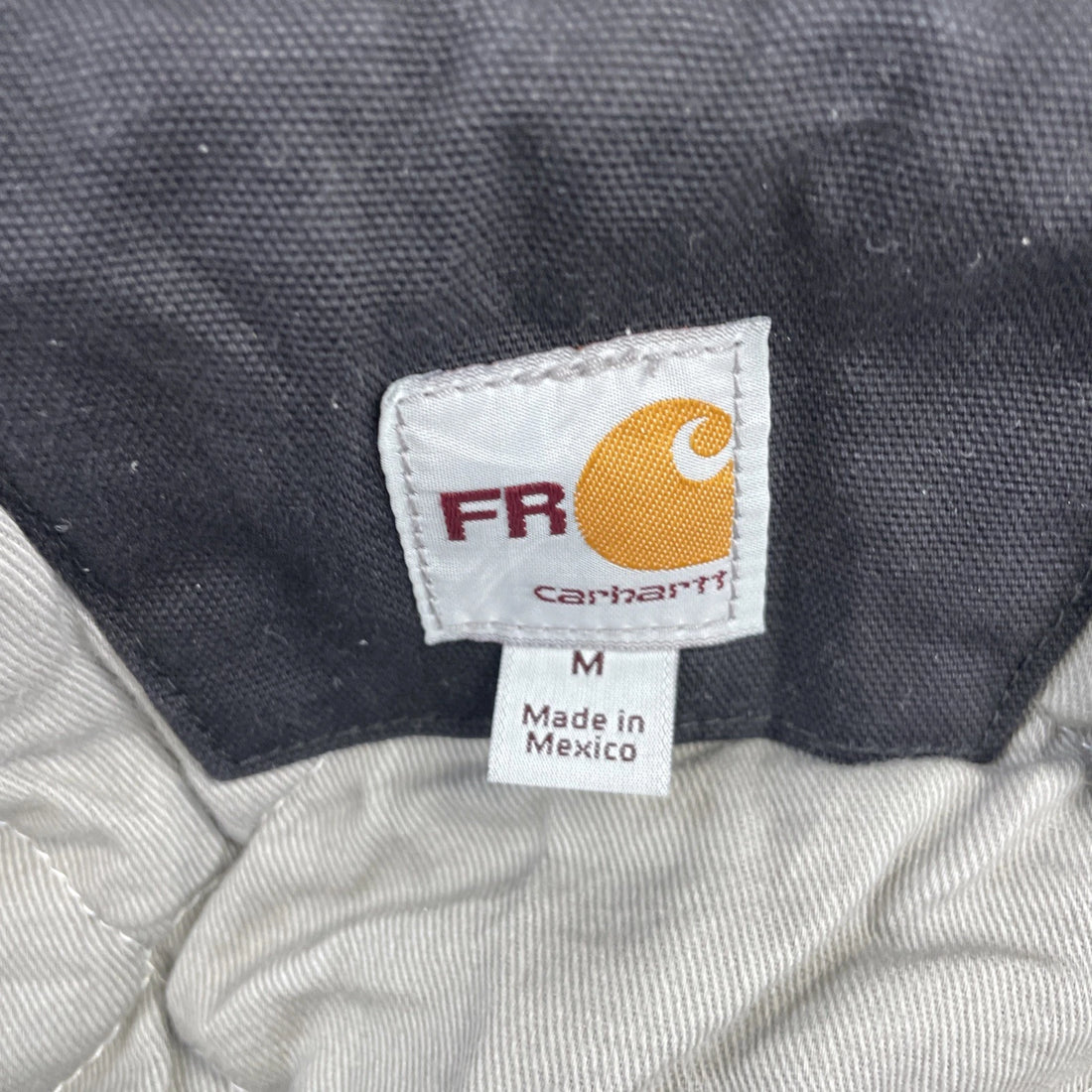 Carhartt FR Canvas Work Jacket Size Medium Duck Hood Quilt Lined NWT