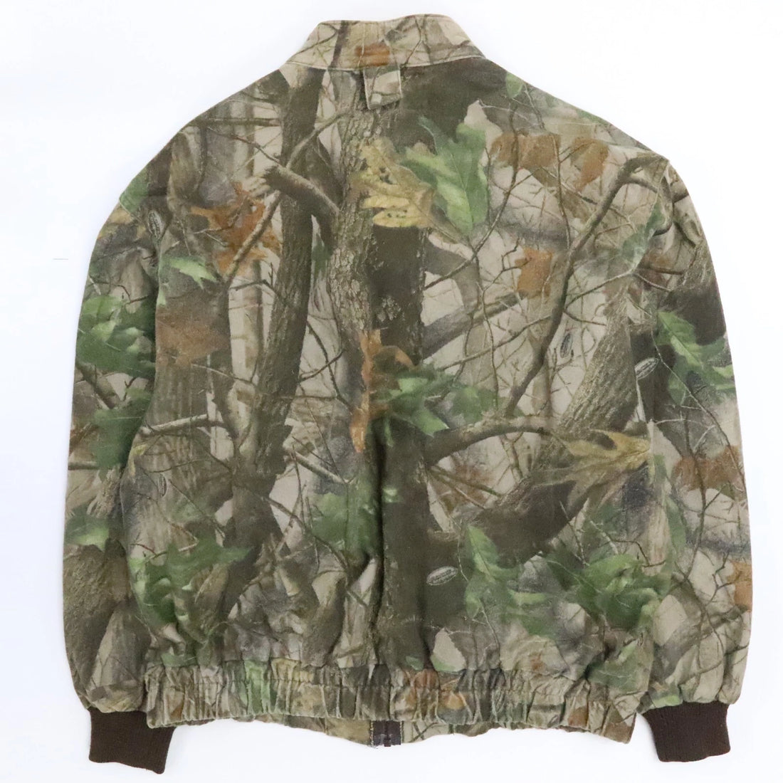 Vintage Natural Habitat Realtree Camo Bomber Jacket Size 2XL