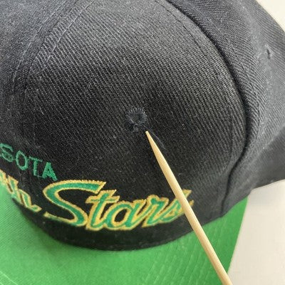 Vintage Minnesota North Stars Script Sports Specialties Snapback Hat Cap 90s NHL