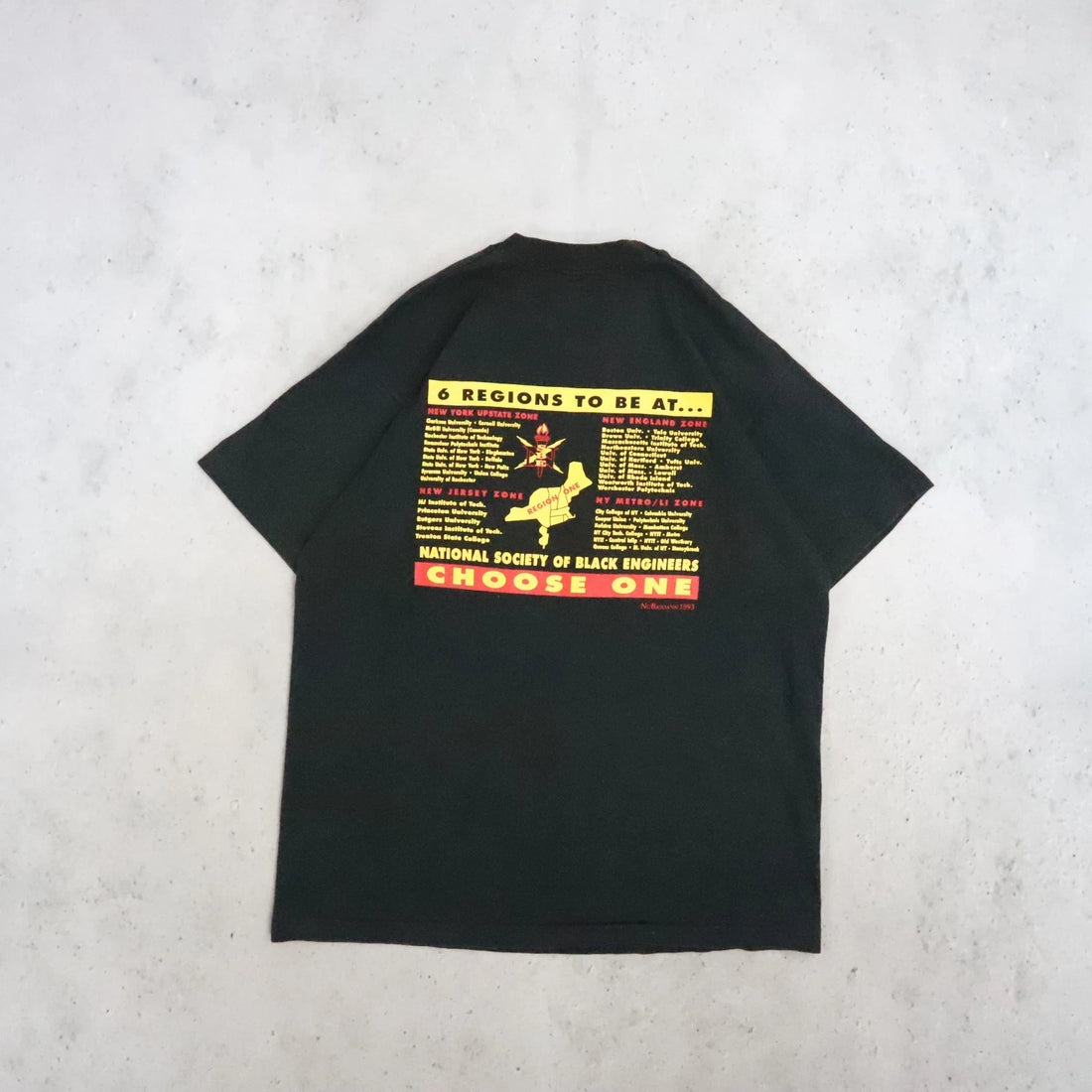 Vintage National Society Black Engineers T-Shirt Size XL 90s