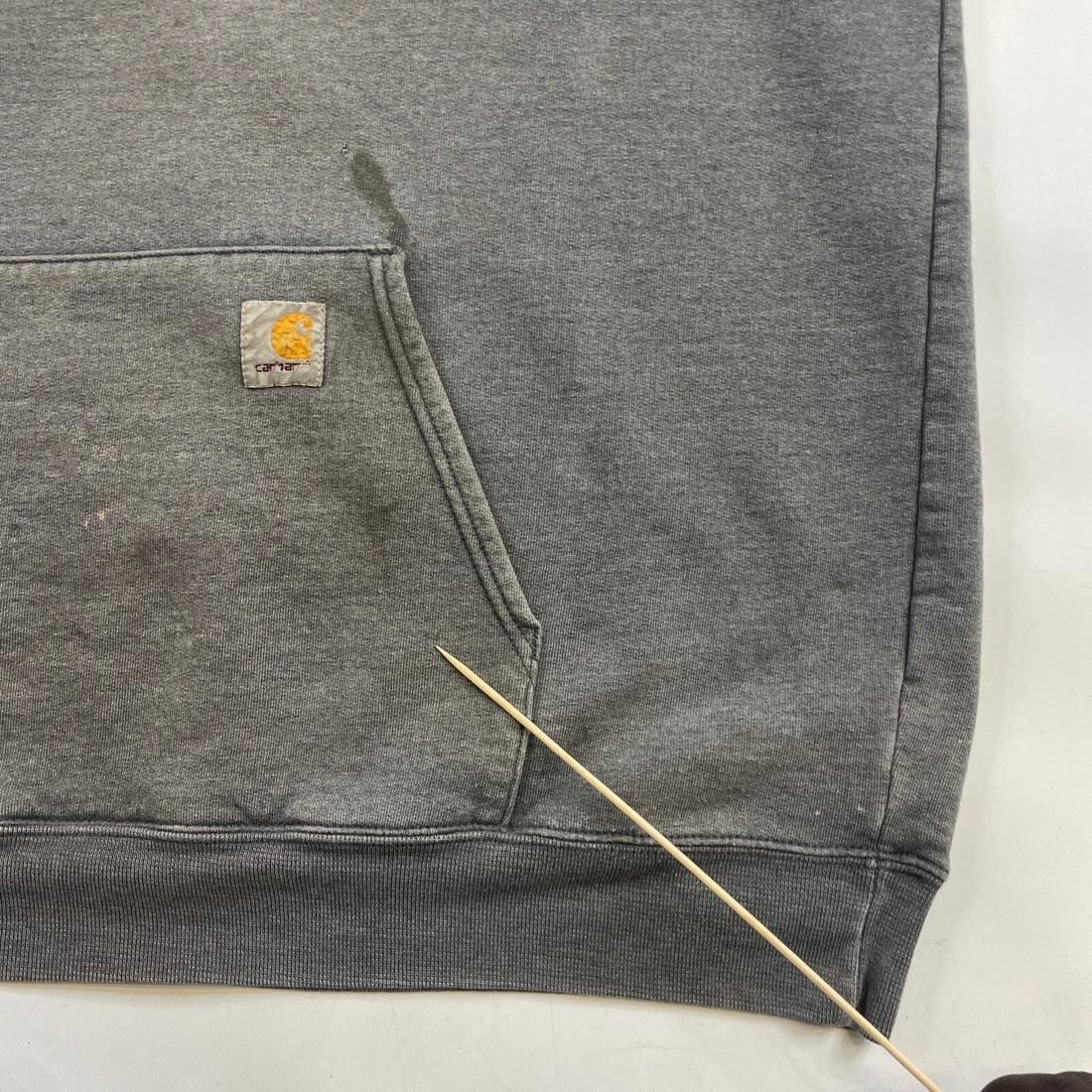Vintage Carhartt Pullover Sweatshirt Hoodie Size XL Gray