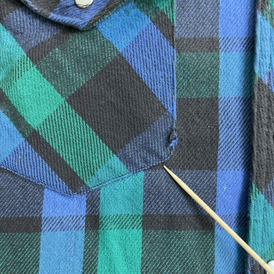 Vintage Wrangler Western Pearl Snap Shirt Size 16 1/2-35 Plaid