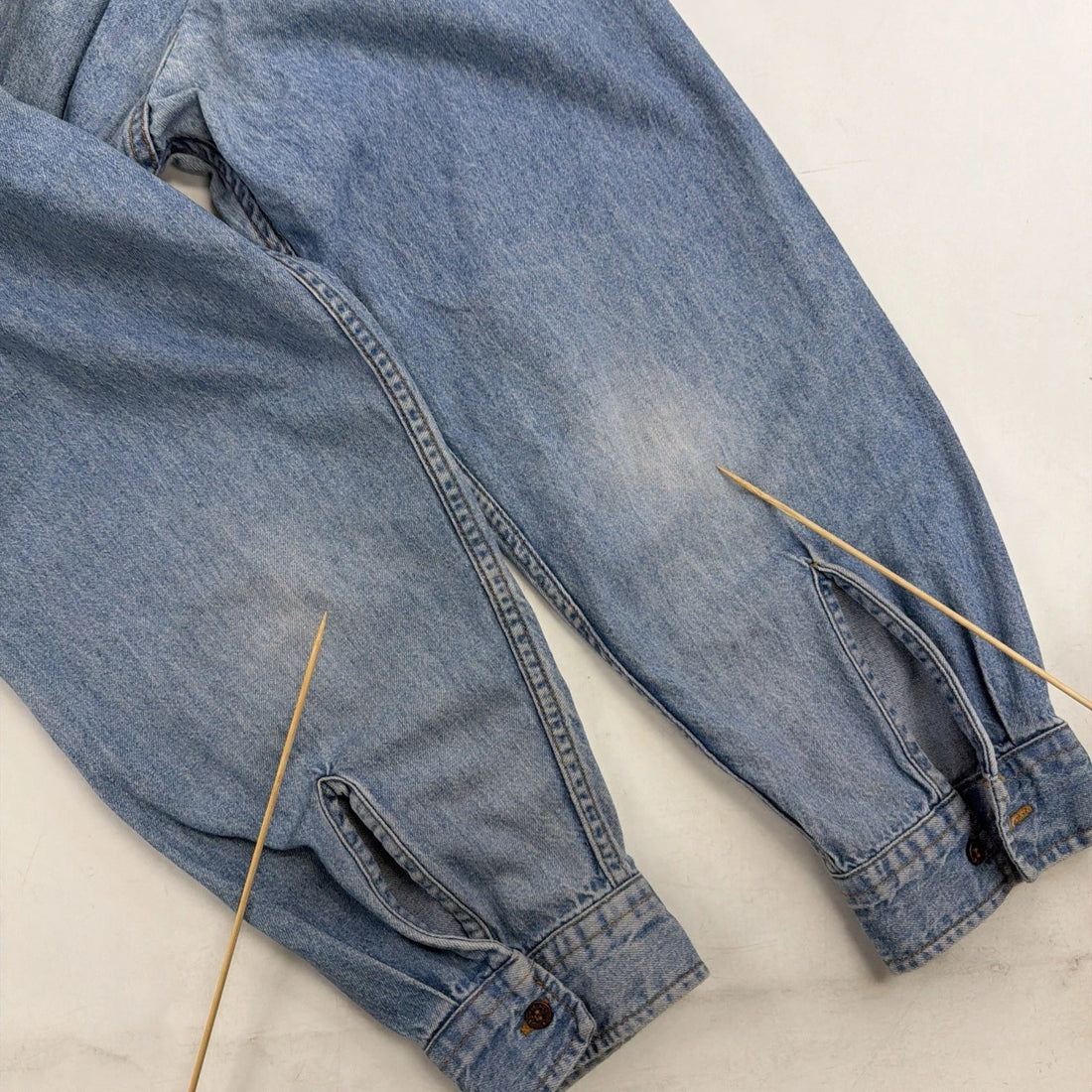 Levi's Denim Button Up Shirt Size 2XL Light Wash Blue