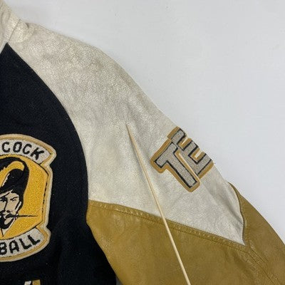 Vintage Pocock Pirates Football Wool Varsity Jacket Size 38 Tall 70s