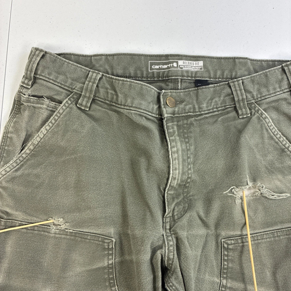 Carhartt Double Knee Work Pants Size 34 X 32