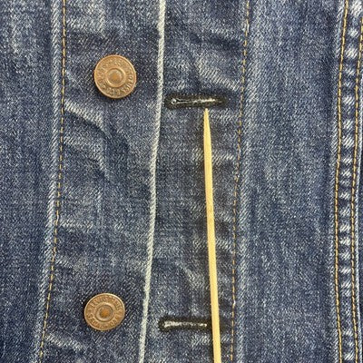 Vintage Levi's Big E Type 3 Denim Trucker Jacket Size Small Made USA