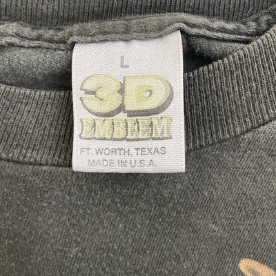 Vintage Harley Davidson 3D Emblem Live To Ride T-Shirt Size Large 1989 80s