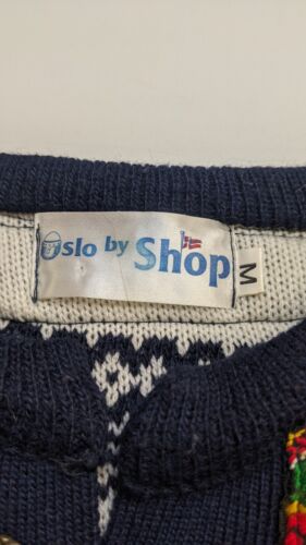 Oslo Norway Pullover Sweater Size Medium Fair Isle